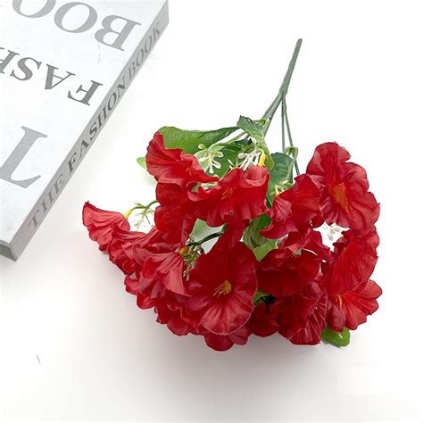 pdqouc Artificial Flowers for Outdoors Morning Glory Flowers No Fade