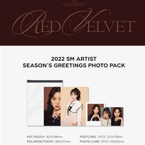 PRE SM TOWN 2022 SM ARTIST SEASON S GREETINGS PHOTO PACK RED VELVET