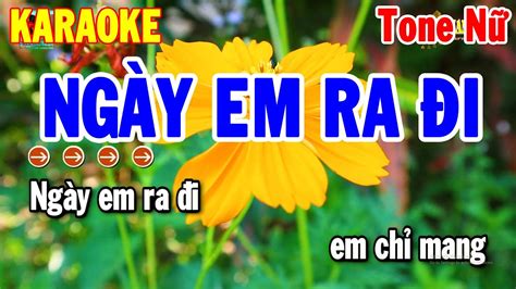 Karaoke Ng Y Em Ra I Tone N Nh C S Ng Cha Cha D H T Thanh H I