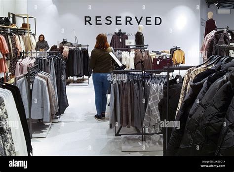 Reserved fashion store is pictured in Bonarka shopping centre in Krakow ...