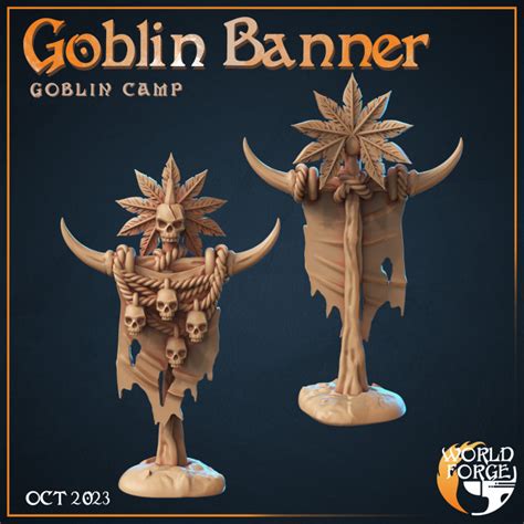 3D Printable Goblin Banner by World Forge Miniatures