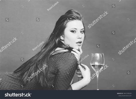 Attractive Sexy Brunette Girl Posing Studio Stock Photo 1961378329 Shutterstock