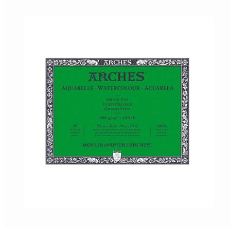 Bloco De Papel Para Aquarela Arches Tf G X Folhas Casa Elias