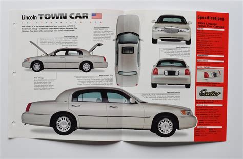 Spec Sheet Lincoln Town Car Present Car Photo Stat Info Specs