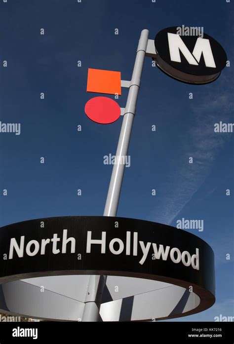 North Hollywood, California Metro Station Stock Photo - Alamy