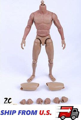Zc Toys Muscular Nude Figure Body For Hot Toys Ttm Fit Wolverine Head Usa Ebay