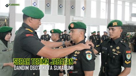 Sertijab Komandan Kodim Kota Sukabumi Kepada Letkol Inf Yudhi