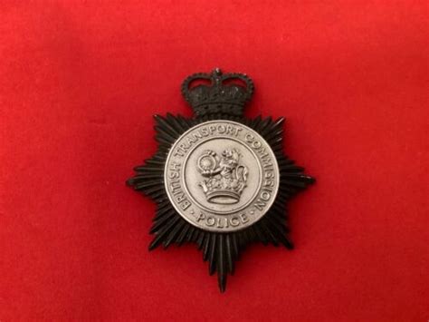 Vintage British Transport Commission Police Helmet Badge Ebay