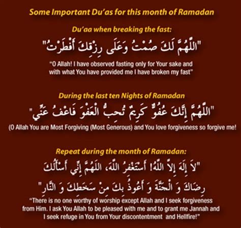 Ramadan Sehr Iftar Prayers, Aftari and Sehri Dua | Free Islamic Stuff ...