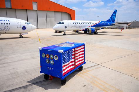 Alaska Airlines 14th Fallen Hero Cart arrives at San Antonio Airport