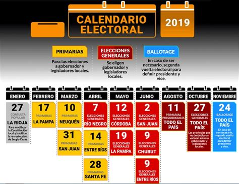 Calendario Electoral 2019 Cuándo Se Vota En Cada Provincia Cordial