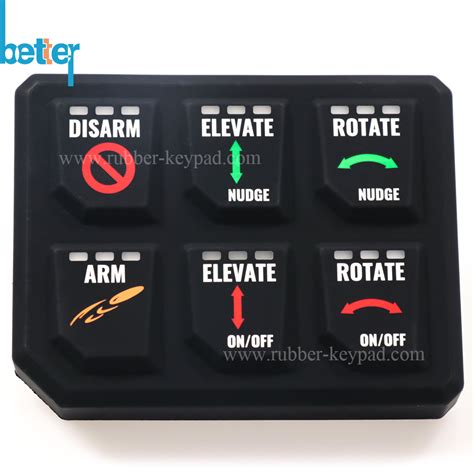 Manufacture Laser Engraving Keypad Silicone Rubber Custom Keyboard