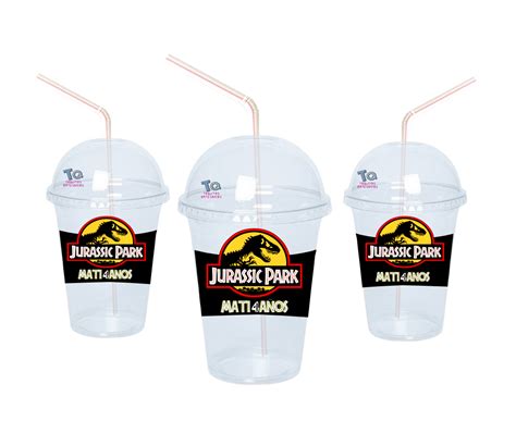 Jurassic Park Vasos Con Cupula X10 Sorbitos De Regalo Sakura