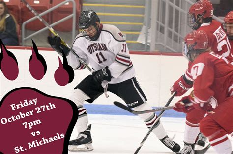 Potsdam Athletics On Twitter Bears Live Mens Hockey Vs Saint