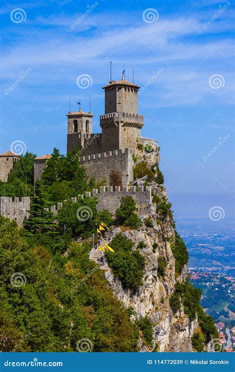 Castle Of San Marino Italy Stock Image Image Of Ancient Medieval