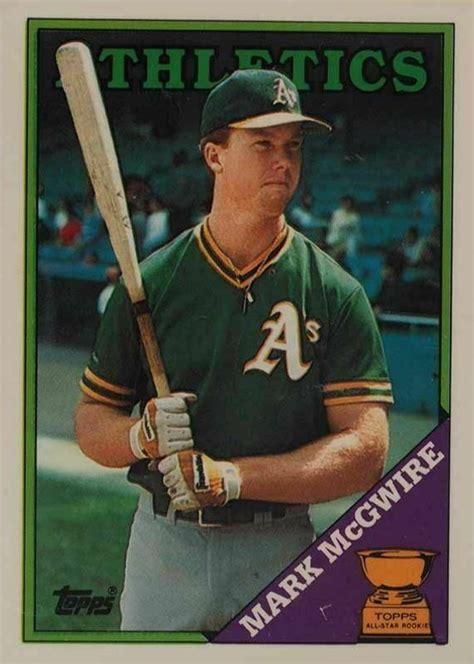 Mark McGwire 1988 Topps Tiffany 580 Base Price Guide Sports Card