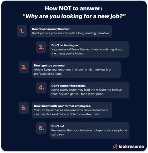 How To Answer Why Are You Looking For A New Job Answers