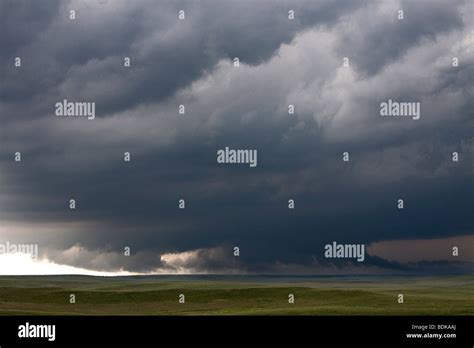 The Lowered Base And Tail Cloud Of A Storm In Goshen County Wyoming