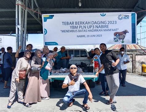 Idul Adha 1444 H YBM PLN UP3 Nabire Tebar Berkah Daging Nabire Net