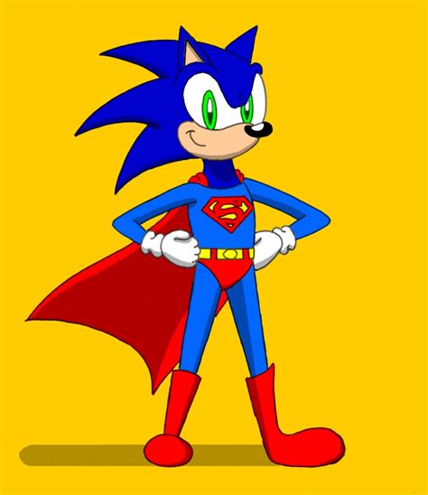 Sonic as Superman by CaseyDecker on DeviantArt