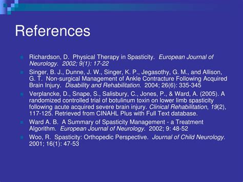 Ppt Spasticity What Causes It And Can It Be Inhibited Powerpoint Presentation Id 1245188