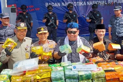 BNN Musnahkan Setengah Ton Narkotika Di Banten Hasil Tangkapan