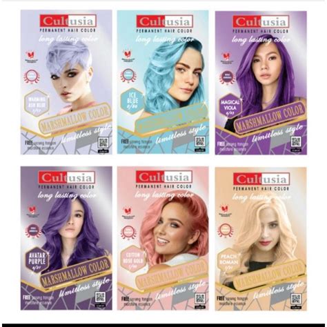 Jual Cultusia Hair Colour Marshmallow Series Ml Semir Rambut