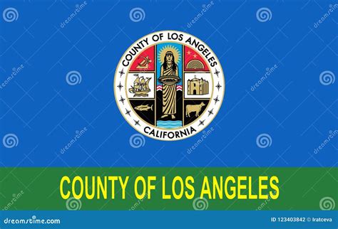 Flag of Los Angeles County, California, USA Stock Photo - Image of ...