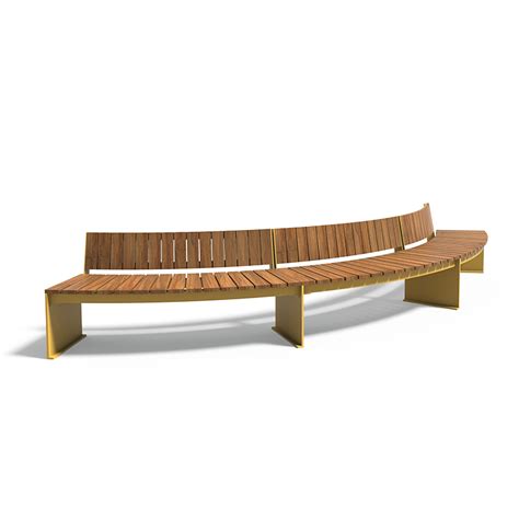 Spaaz Curved Bench Morelli Urban Furnishing