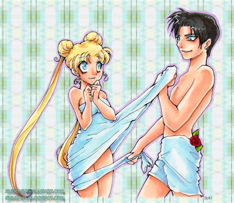 Playful Usagi And Mamoru By Shidonii On Deviantart Usagi Sailor