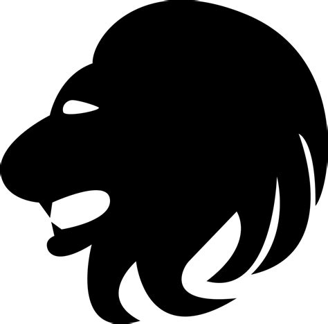 Leo Lion Head Side Comments Lion Head Side Profile Silhouette Clipart