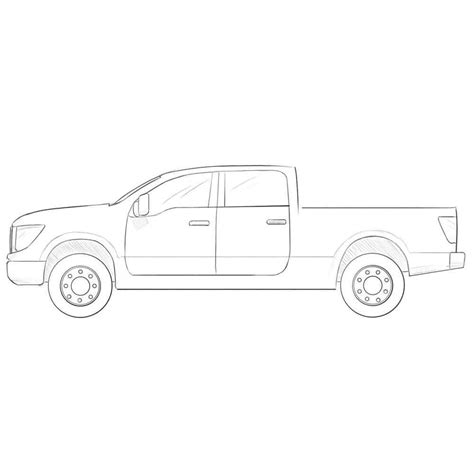 how to draw a gmc truck