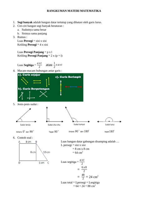 materi dasar segi   luas