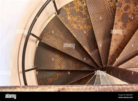 Old Metal Spiral Staircase High Resolution Stock Photography And Images