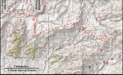 Modified Topographic Map From USGS National Map Website Showing Where