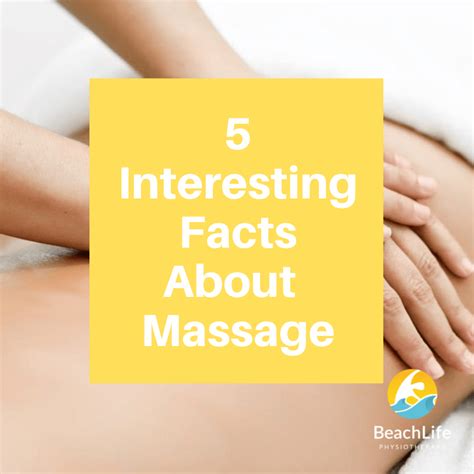 Benefits Interesting Facts About Massage Therapy