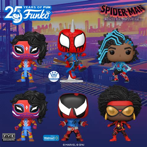 2023 All New Spider Man Across The Spider Verse Funko Pops