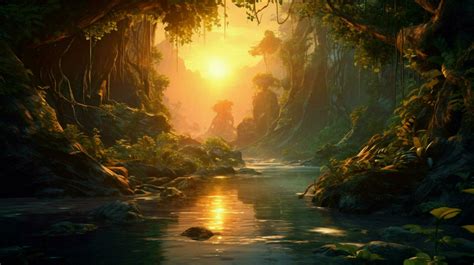 Beautiful Anime Sunset Scenery Dramatic Fantasy 30657398 Stock Photo at Vecteezy