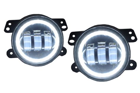 Farois De Nevoeiro Inch Full Led Angel Eye Jeep Wrangler Jk Tj Lj