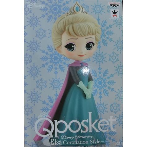 現貨 Banpresto 景品 迪士尼 公主系列 Q Posket 冰雪奇緣 艾莎 禮服版 Ab款 蝦皮購物