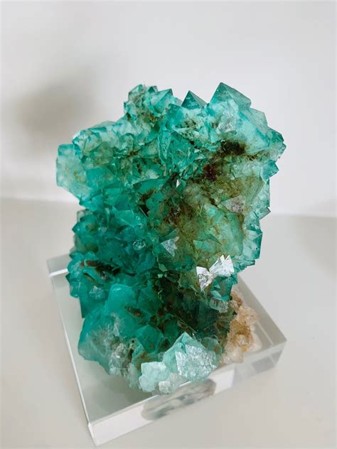 Fluorite Cristalli Su Matrice Altezza Cm Larghezza Cm