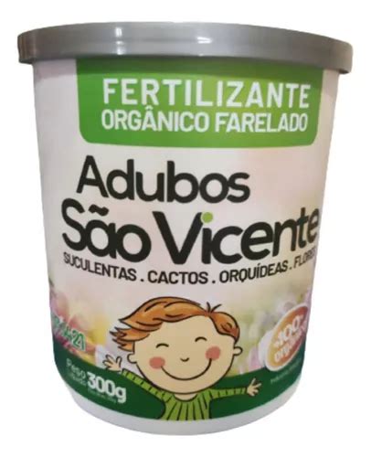 Adubo Orgânico São Vicente Para Suculentas Cactos 300g MercadoLivre