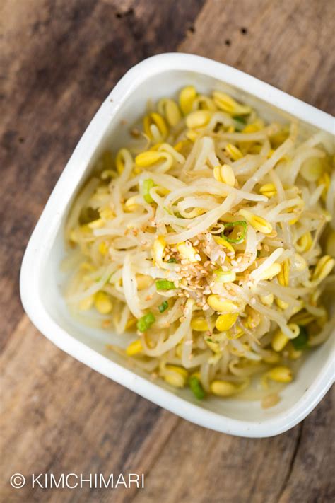 Soybean Sprouts Side Dish Mild Kongnamul Muchim Kimchimari