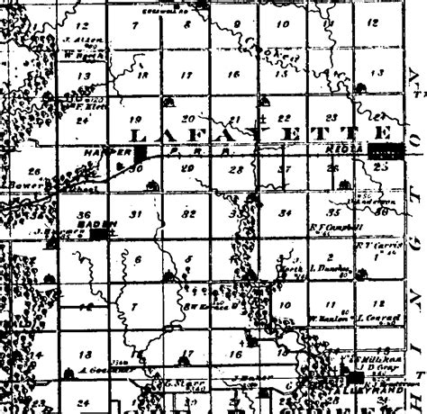 Keokuk County, Iowa 1875 Map