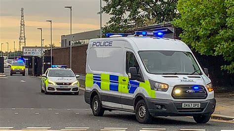 Merseyside Police Peugeot 308 Cell Vans Responding In Convoy YouTube