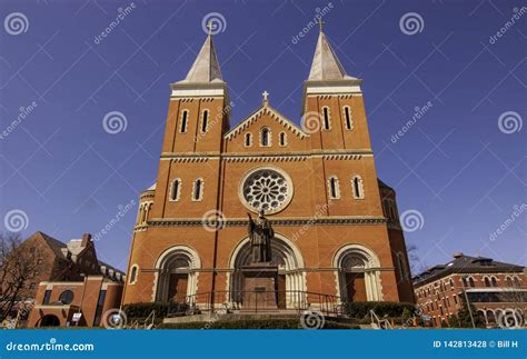 Latrobe, Pennsylvania, USA 3/23/2019 St Vincent Basilica, a Catholic Church on the Campus of St ...