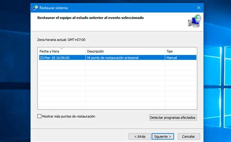 C Mo Crear Un Punto De Restauraci N En Windows