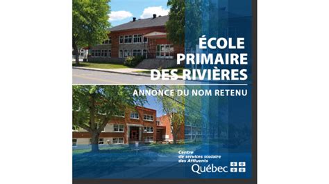 Le Centre de services scolaire des Affluents a dévoilé le nouveau nom