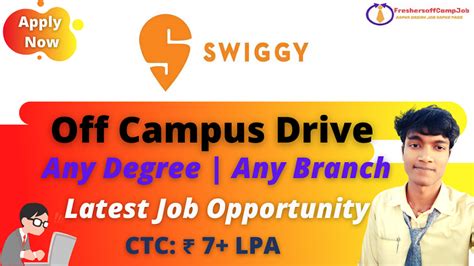 Swiggy Off Campus Recruitment Drive 2021 Hiring For Software