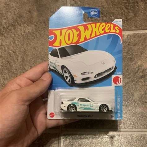 Mattel Toys Hot Wheels Mainline Hw Jimports Mazda Rx White Poshmark